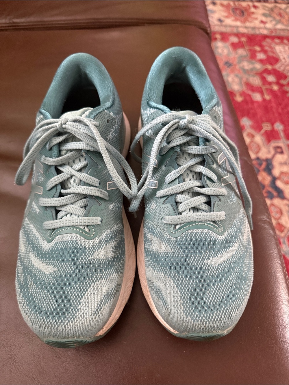 ASICS Women's Light Teal Running Shoes - Breathable Knit Design